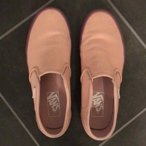 Slip on Vans in Light Sepia Rose Surf